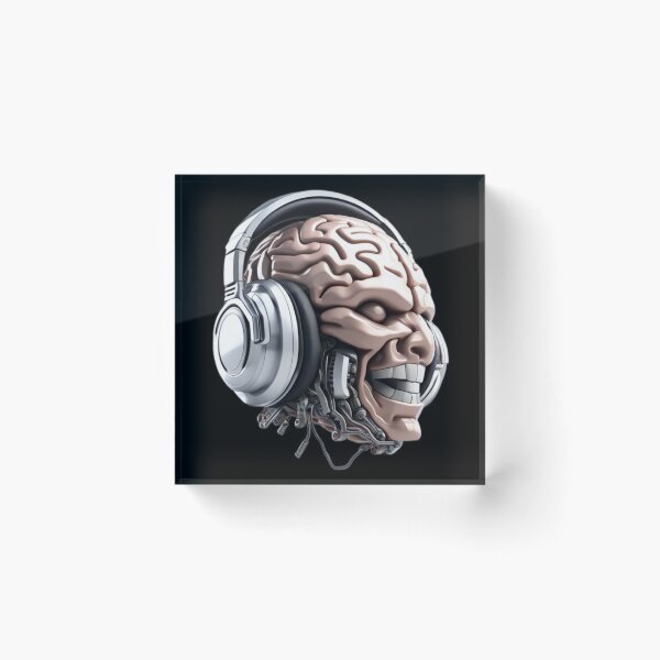 Item preview, Headphones to Brain - Metal Series - #2 of 5 designed and sold by HauntedOpera.