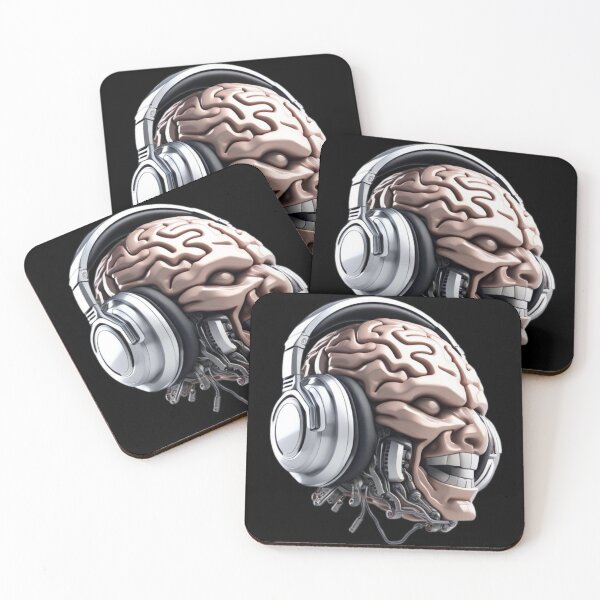 Item preview, Headphones to Brain - Metal Series - #2 of 5 designed and sold by HauntedOpera.