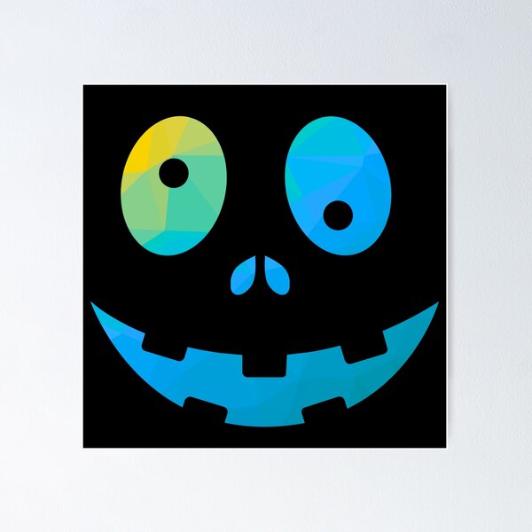 Item preview, Funny skull mask in gradient blue with texture designed and sold by FreeSoulLab.