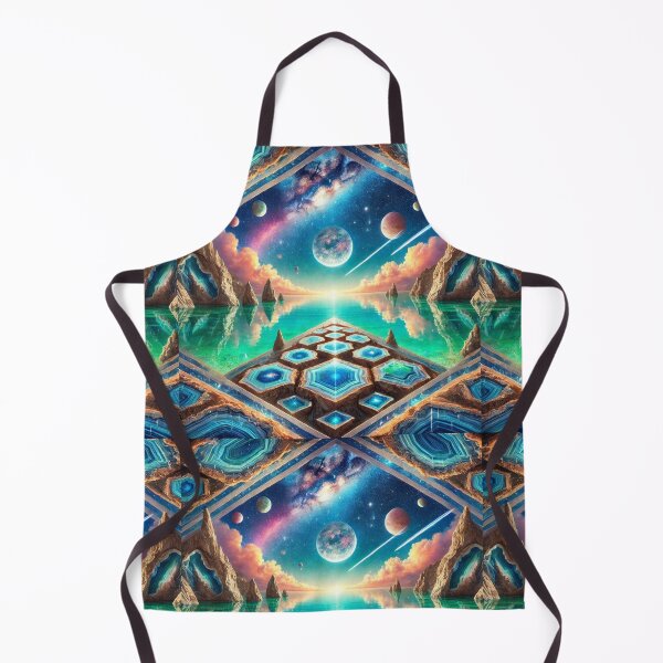 Item preview, Divine Crystal Dreamscape: Geode Pools Under a Cosmic Sky designed and sold by Meta2Physical.