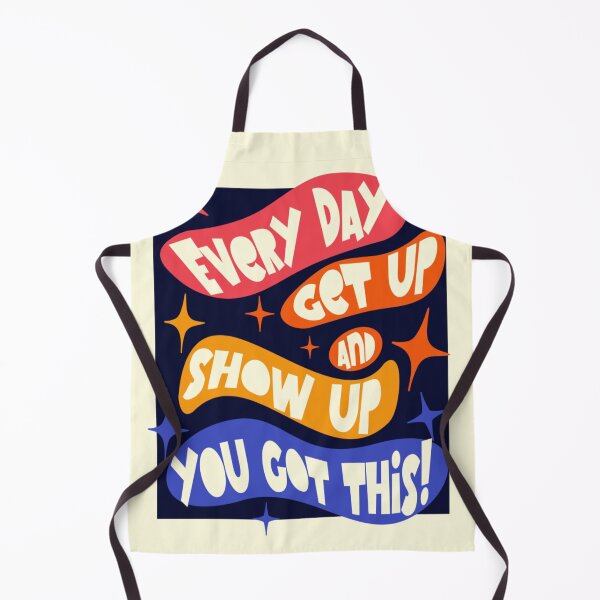 Item preview, Retro Motivational Quote "Get Up and Show Up" designed and sold by gleefulme.