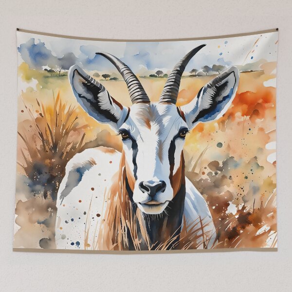Item preview, Oryx - World Wildlife Watercolour-style designed and sold by Country-Artist.
