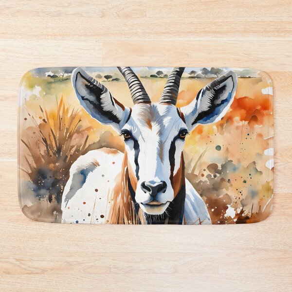 Item preview, Oryx - World Wildlife Watercolour-style designed and sold by Country-Artist.