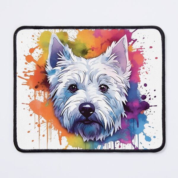 Item preview, West Highland White Terrier | Colorful Watercolor Design #11 designed and sold by MatsurexDesigns.
