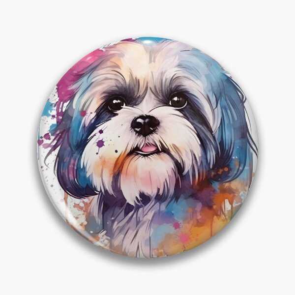 Item preview, Shihtzu | Colorful Watercolor Design #8 designed and sold by MatsurexDesigns.