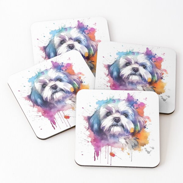 Item preview, Shihtzu | Colorful Watercolor Design #7 designed and sold by MatsurexDesigns.
