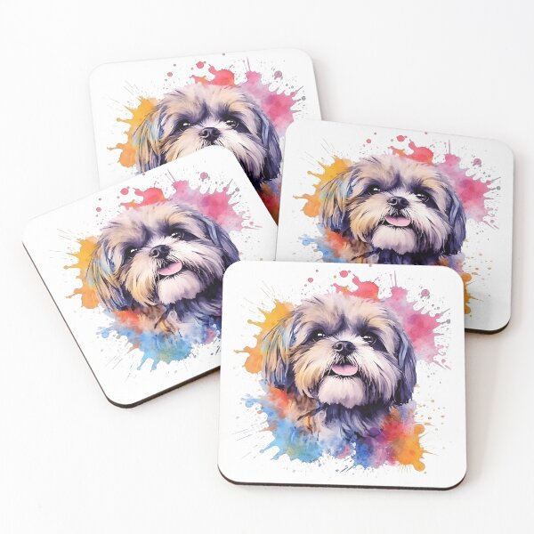 Item preview, Shihtzu | Colorful Watercolor Design #4 designed and sold by MatsurexDesigns.