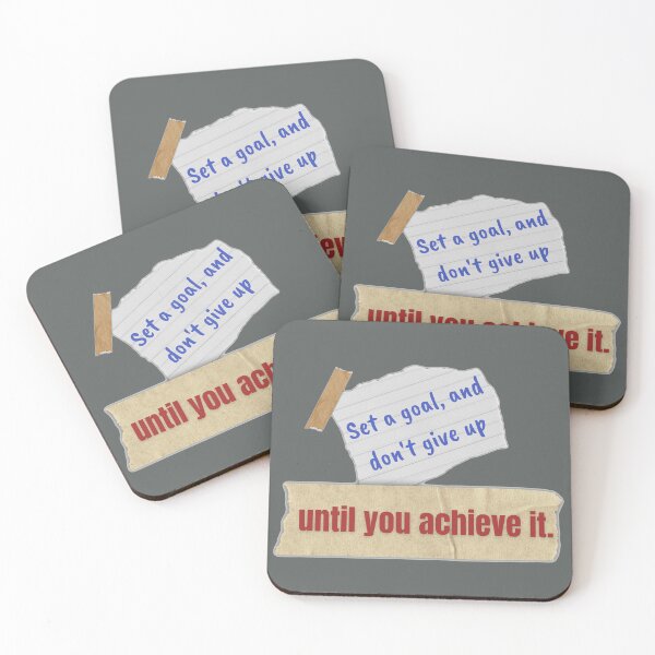Item preview, Set a goal and don't give up until you achieve it. designed and sold by talking-pen.