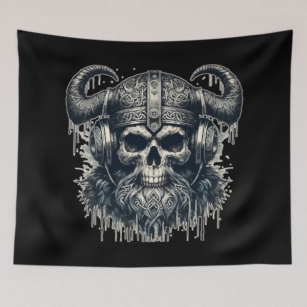 Item preview, Vintage Norse Viking Beard with Headphone designed and sold by TomFrontierArt.