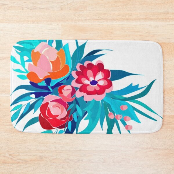Item preview, red and pink flowers with leaves designed and sold by Nature  Nblossom.