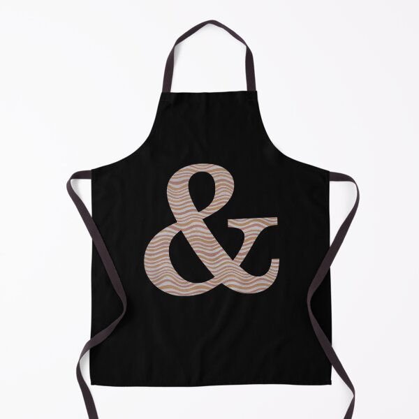 Item preview, Letter & Ampersand Metallic Look Stripes Silver Gold Copper designed and sold by theartofvikki.