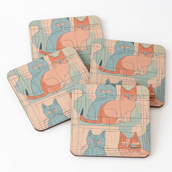 Item preview, Minimalist cat potrait designed and sold by catcurio.