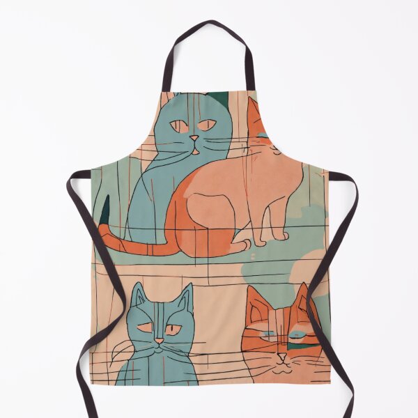 Item preview, Minimalist cat potrait designed and sold by catcurio.