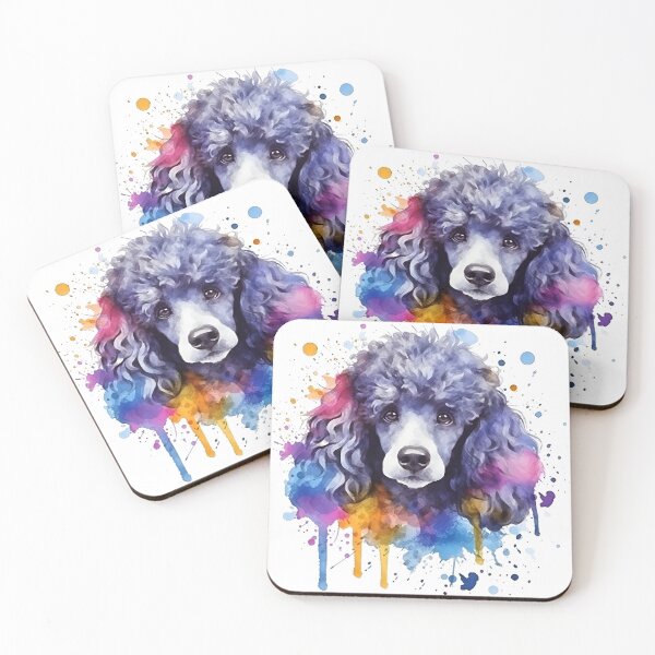 Artikelvorschau, Pudel | Farbenfrohes Aquarelldesign Nr. 6 entworfen und verkauft von MatsurexDesigns.