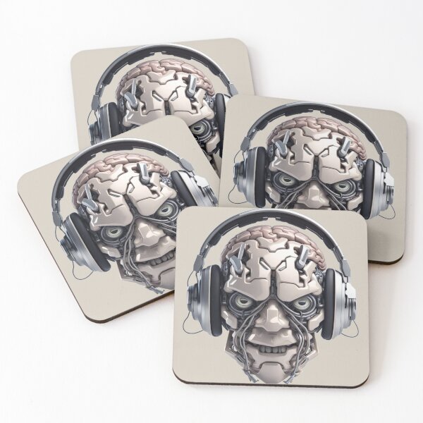 Item preview, Headphones to Brain - Metal Series - #3 of 5 designed and sold by HauntedOpera.