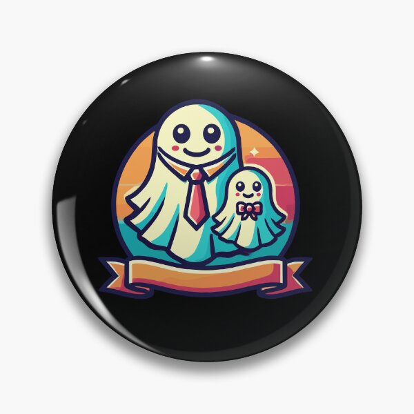Item preview, Dad Ghost Father With Child Funny Halloween designed and sold by LuminOrb.