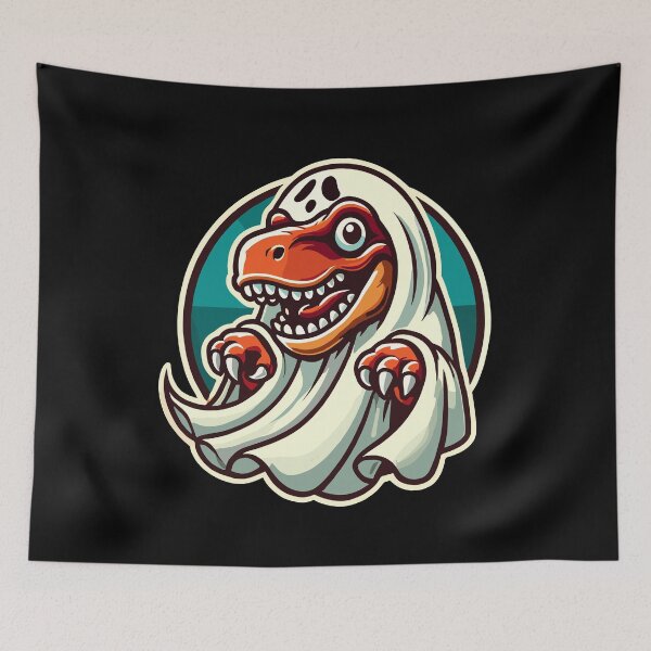 Item preview, Cute Dinosaur Ghost Funny T-rex designed and sold by LuminOrb.
