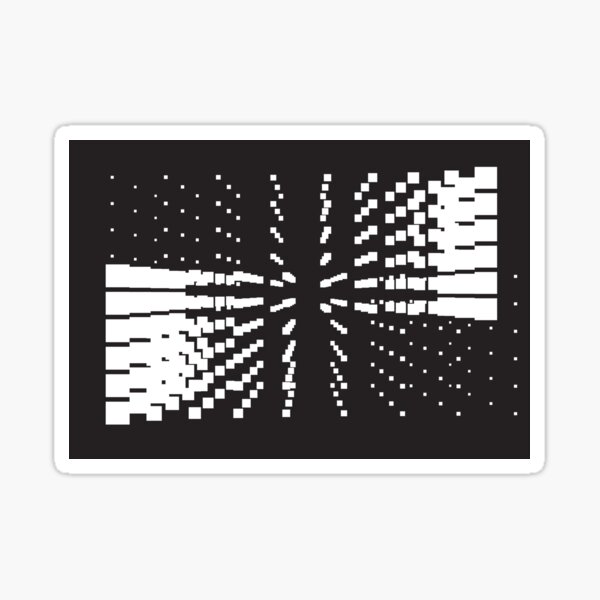 Item preview, Geometric black and white abstract stars futuristic designed and sold by Carolina Salazar.