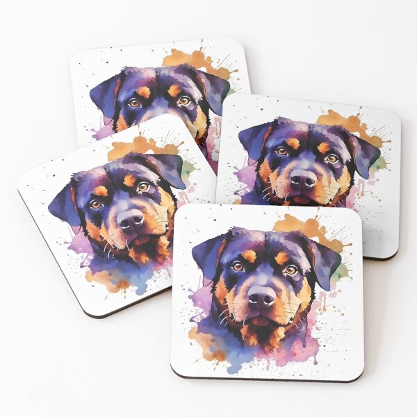 Artikelvorschau, Rottweiler | Farbenfrohes Aquarelldesign Nr. 1 entworfen und verkauft von MatsurexDesigns.