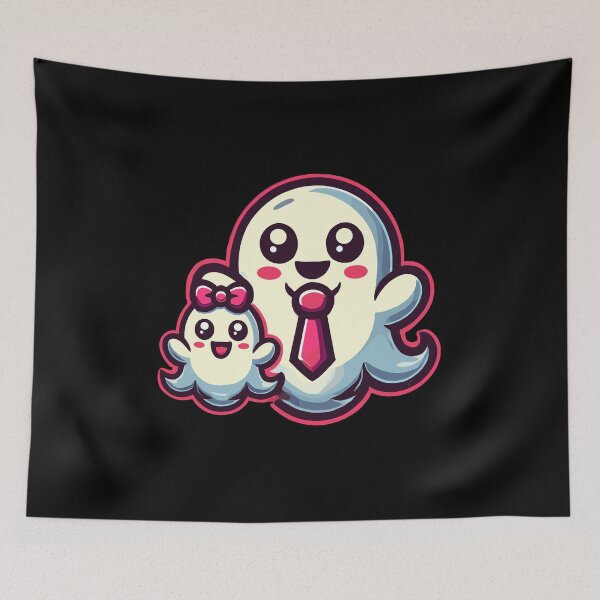 Item preview, Dad Ghost Father With Child Funny Halloween designed and sold by LuminOrb.