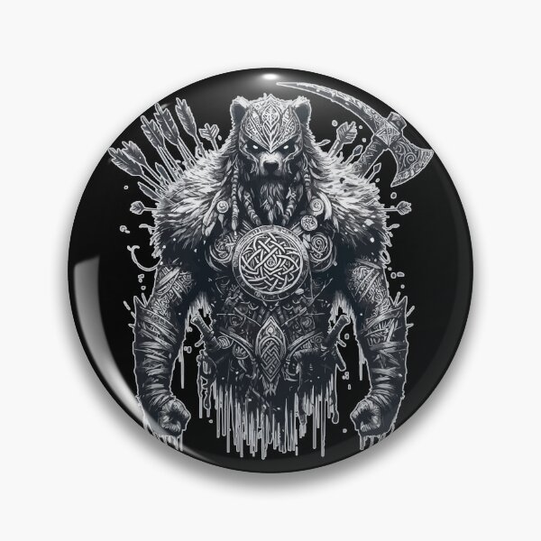 Item preview, Vintage Viking Warrior Bear designed and sold by TomFrontierArt.