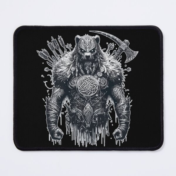 Item preview, Vintage Viking Warrior Bear designed and sold by TomFrontierArt.