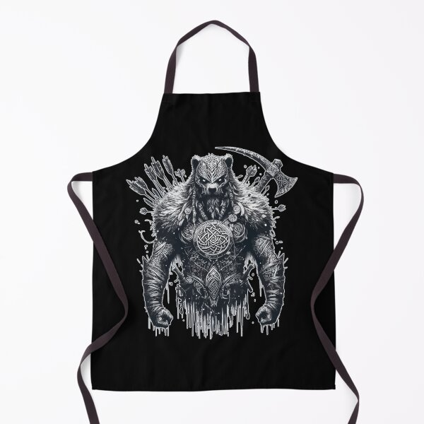 Item preview, Vintage Viking Warrior Bear designed and sold by TomFrontierArt.