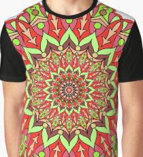 Red and green mandala Graphic T-Shirt