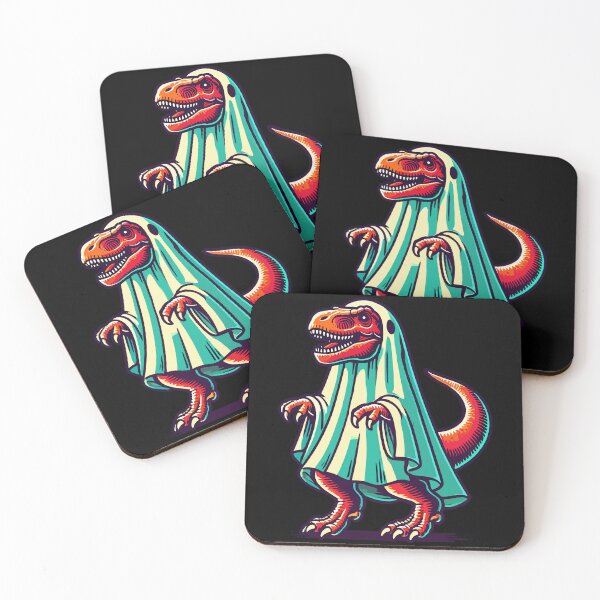 Item preview, Cute Dinosaur Ghost Funny T-rex designed and sold by LuminOrb.
