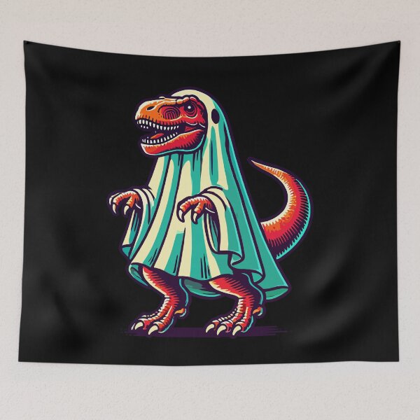 Item preview, Cute Dinosaur Ghost Funny T-rex designed and sold by LuminOrb.