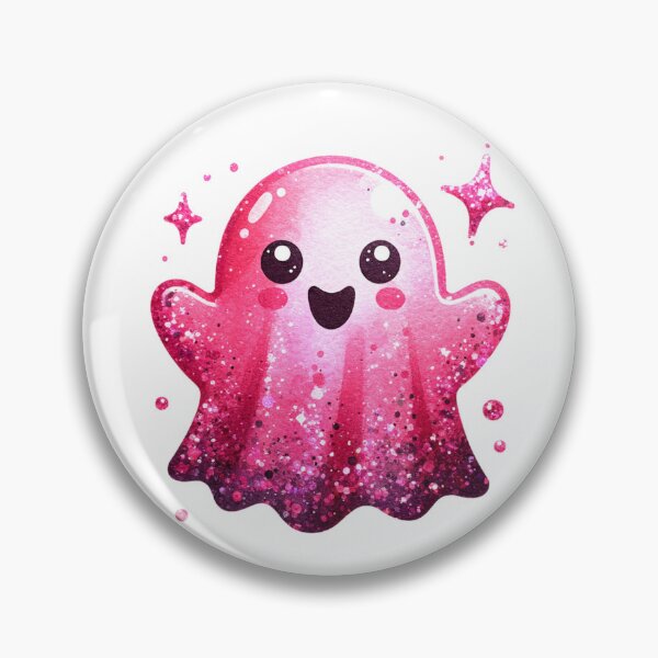 Item preview, Pink Sparkly Halloween Ghost sticker and more designed and sold by CRandRRstickers.