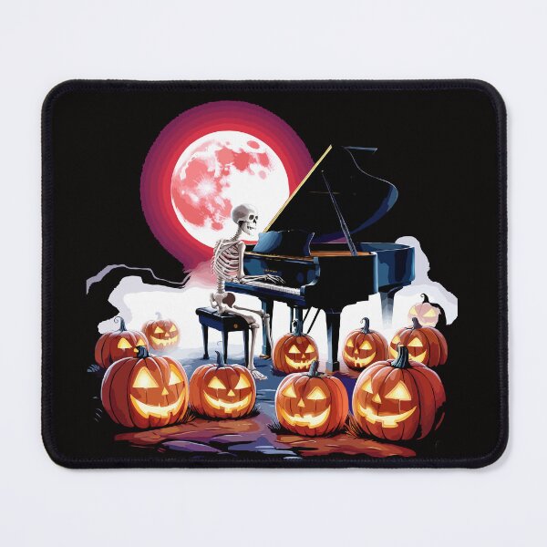 Item preview, Skeleton Playing Piano with Ghost Creepy Halloween Costume designed and sold by AxelBrook.