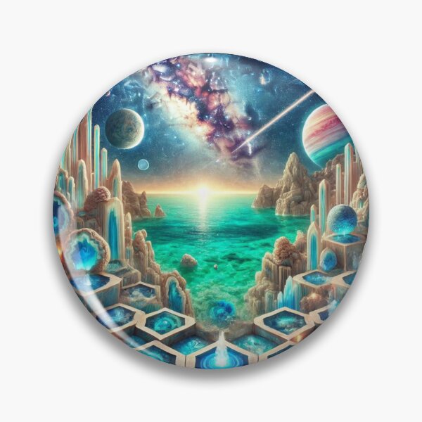 Artikelvorschau, Cosmic Geode Wonderland: Kristallbecken unter den Sternen entworfen und verkauft von Meta2Physical.