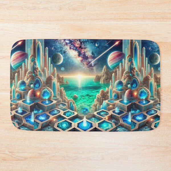 Item preview, Cosmic Geode Wonderland: Crystal Pools Beneath the Stars designed and sold by Meta2Physical.