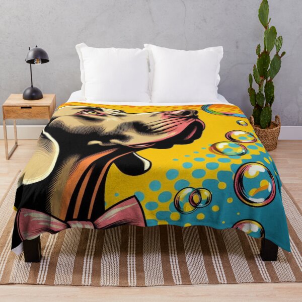 Item preview, Weimaraner with Bubbles Pop Art Style - Design Nr 194 designed and sold by WeimTrails.
