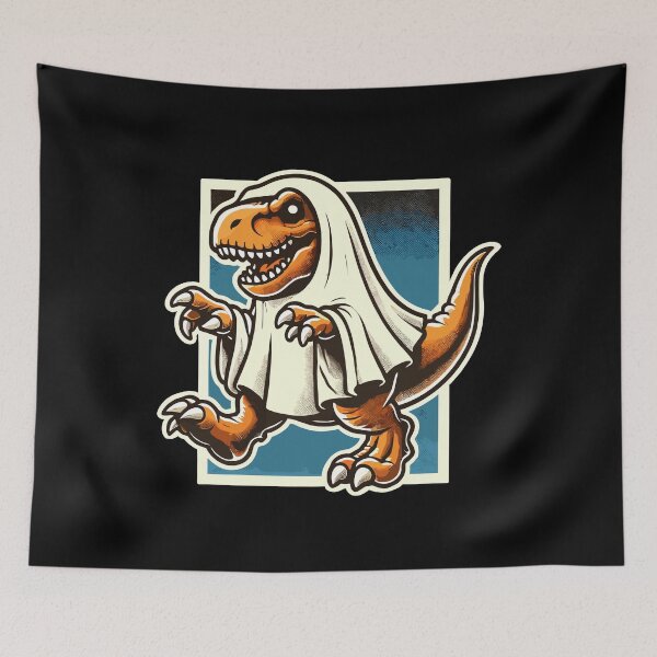 Item preview, Cute Dinosaur Ghost Funny T-rex designed and sold by LuminOrb.