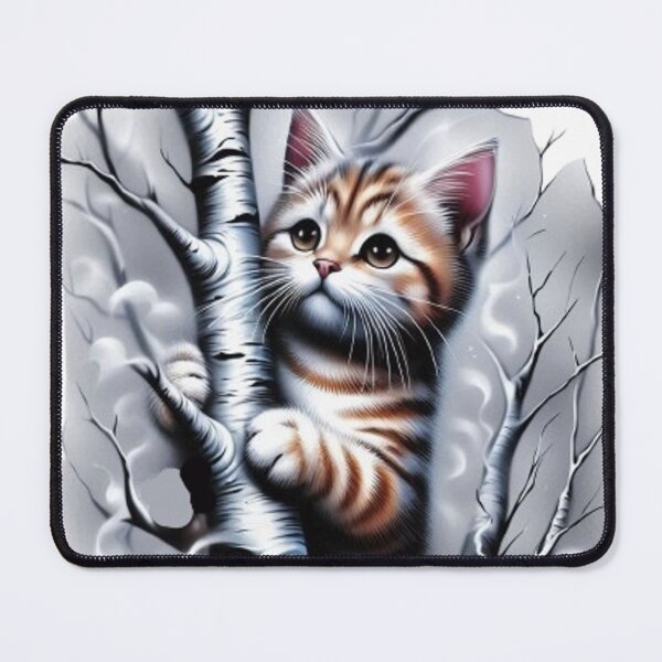 Item preview, "Intrigued Look: The Cat on the Birch" designed and sold by CHRIST5000.