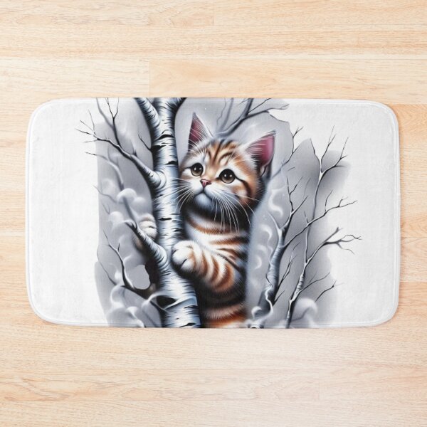 Item preview, "Intrigued Look: The Cat on the Birch" designed and sold by CHRIST5000.
