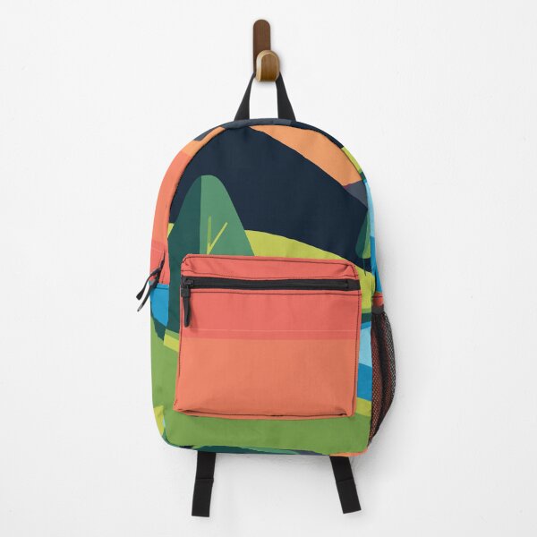Item preview, Mountain sunset background. Vector illustration in flat style. designed and sold by AtonuHaque.