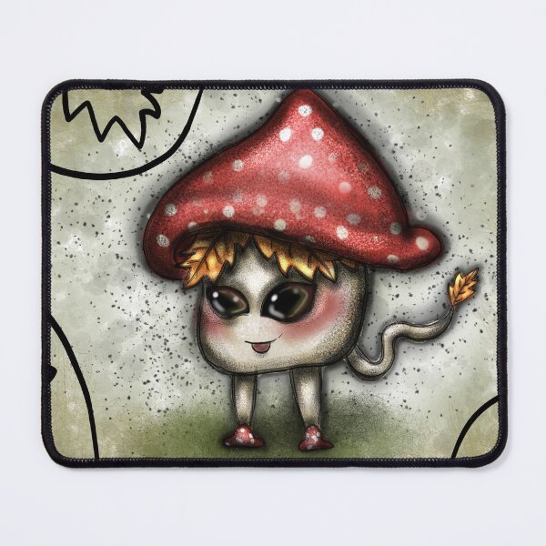 Item preview, Cute fall mushroom creature designed and sold by Aileen-Lights.