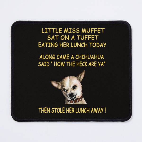 Item preview, Funny Little Miss Muffet and Rude Chihuahua Dog  designed and sold by thet-shirtman.