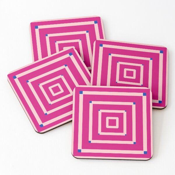 Item preview, Pink and Blue Squares designed and sold by The Queer Designer.