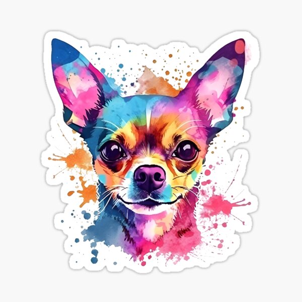 Item preview, Chihuahua | Colorful Watercolor Design #3 designed and sold by MatsurexDesigns.