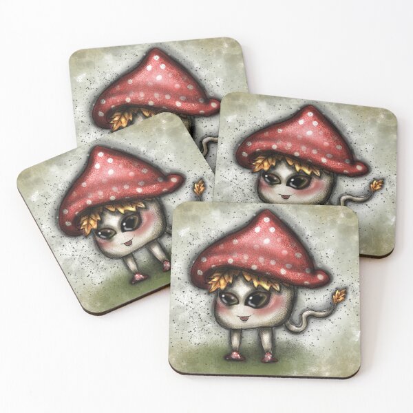 Item preview, Cute fall mushroom creature designed and sold by Aileen-Lights.