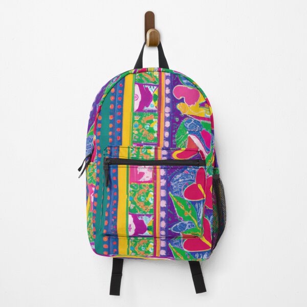 Item preview, Vibrant Abstract Folk Art with Hearts and Lines designed and sold by whereisOlga_.