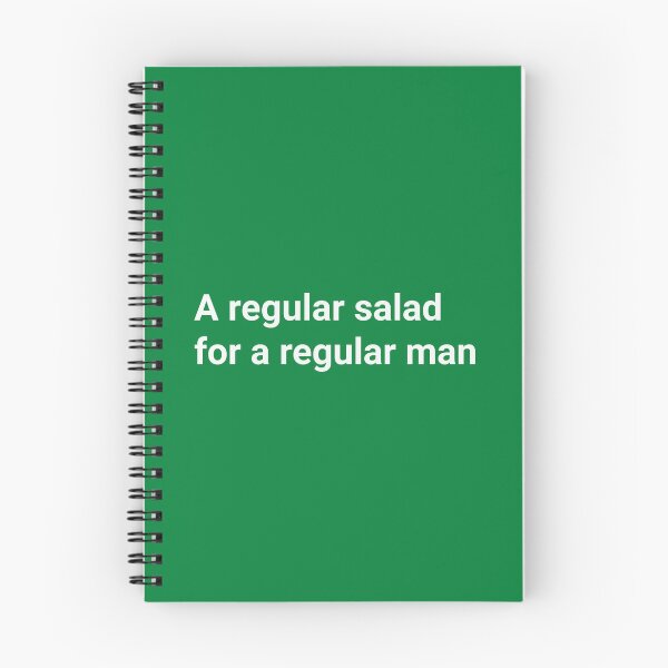 Item preview, A regular salad for a regular man designed and sold by dogfish-art.