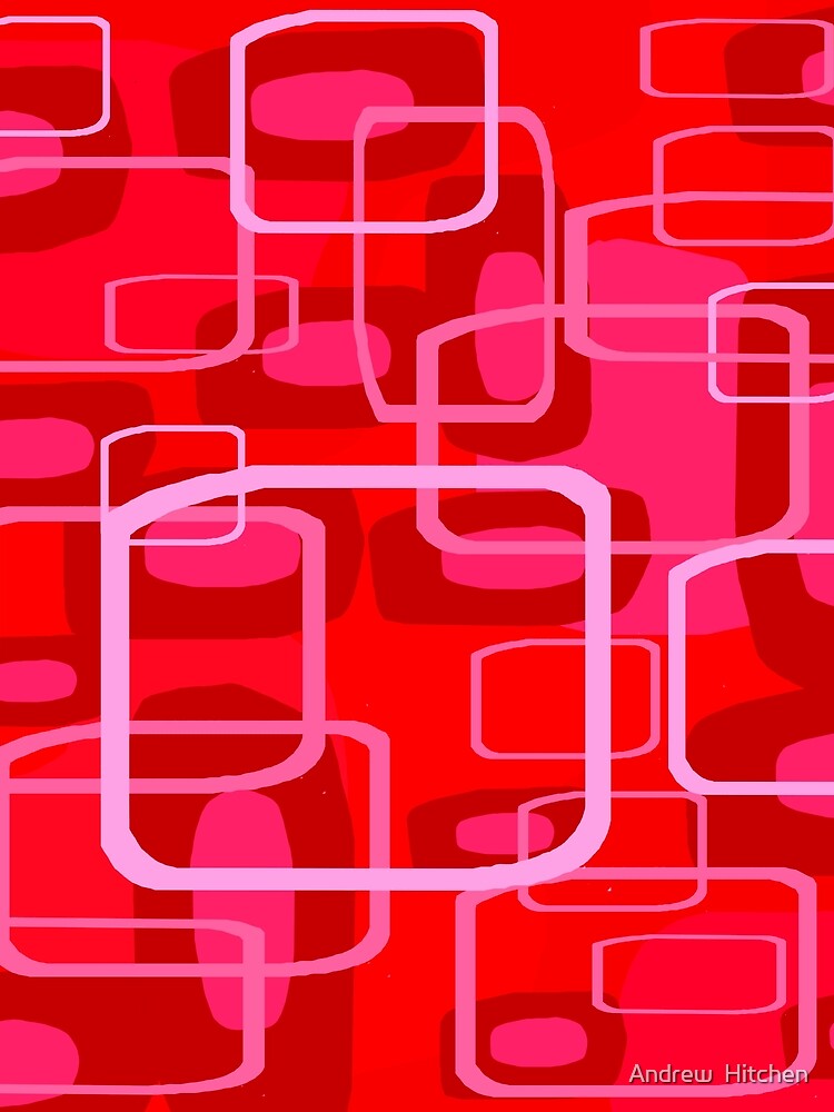 Thumbnail 3 of 3, Scarf, Retro Abstract Pattern designed and sold by Hitchen.