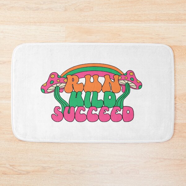 Item preview, Groovy Quote Run Wild Succeed, featuring Groovy Mushrooms  designed and sold by Soy-el-Soil.