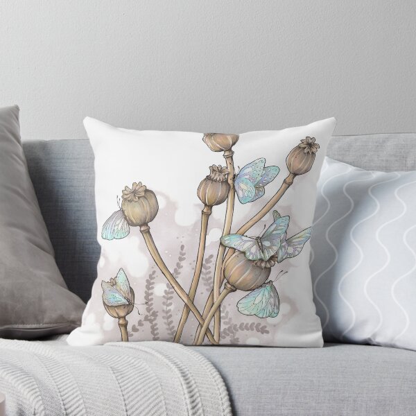 Item preview, Poppy pods and butterflies designed and sold by 4ert-a.