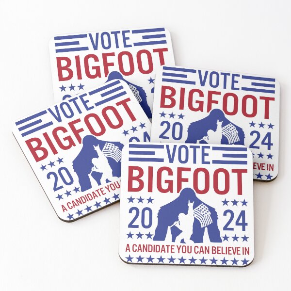 Item preview, Vote For Bigfoot 2024 Funny Sasquatch Presidential Election designed and sold by MintedFresh.